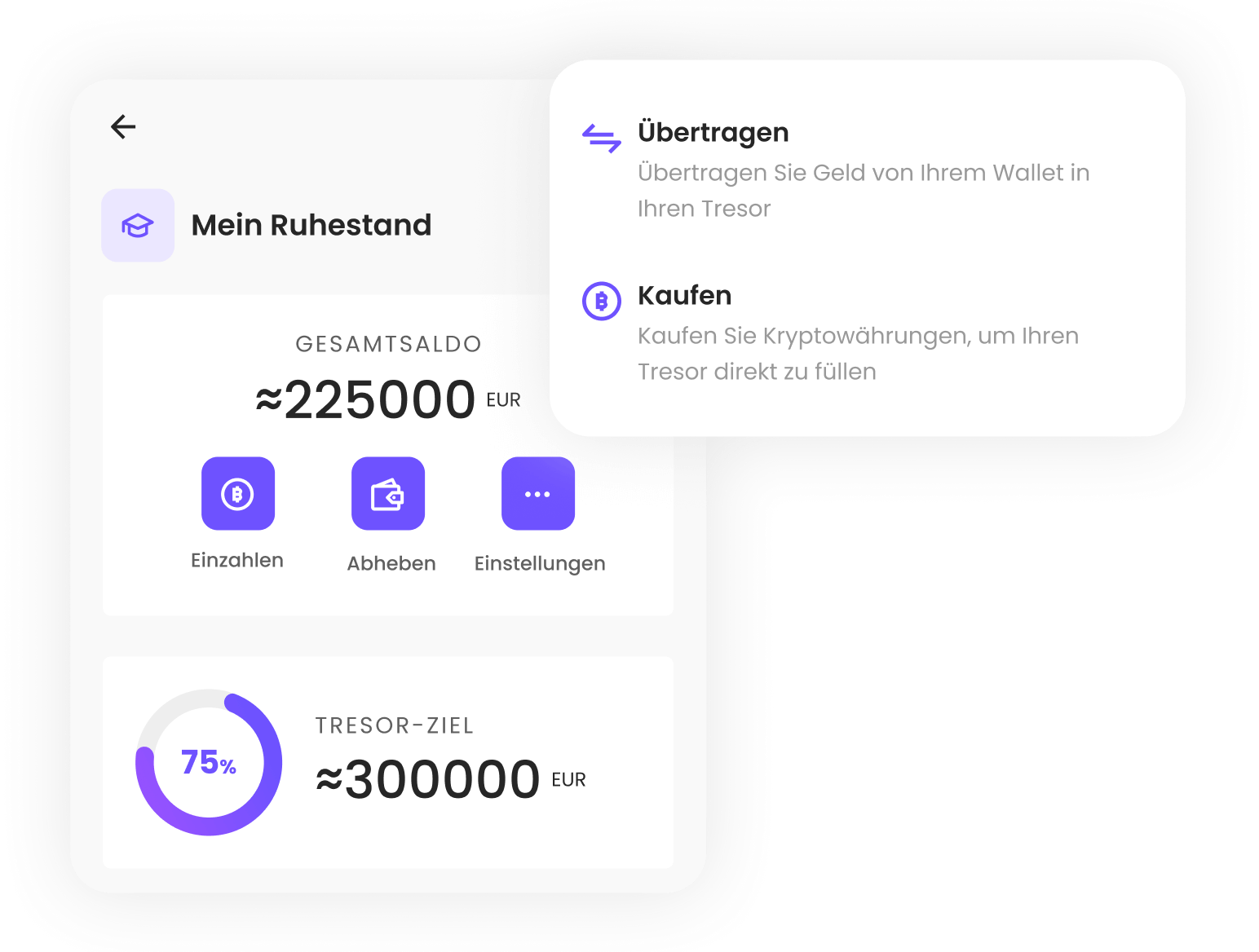 Legen Sie mühelos Geld beiseite