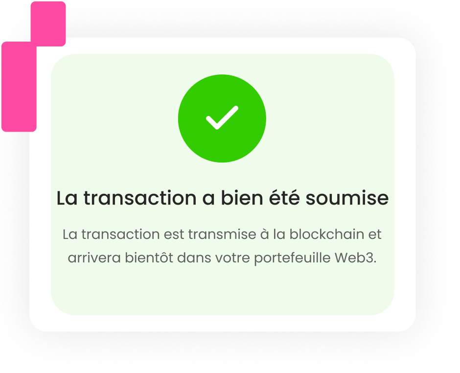 Vendez vos jetons en quelques secondes