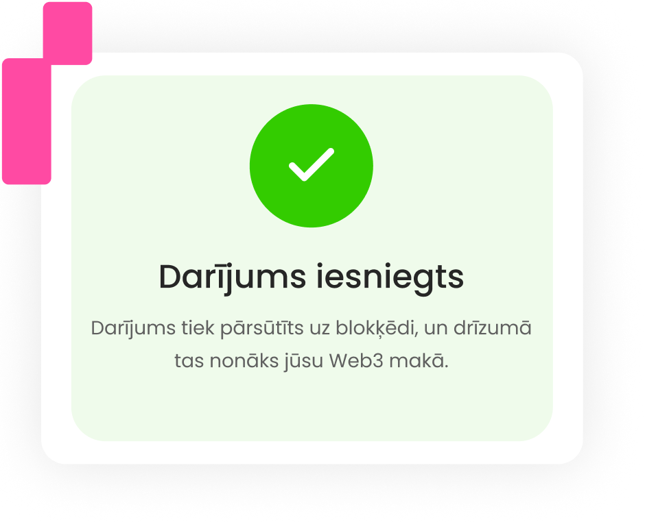 Pārdodiet savus žetonus dažu sekunžu laikā