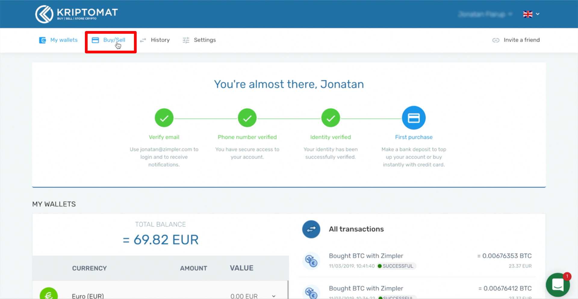 how to use zimpler to easily buy cryptocurrencies buy crypto with zimpler tutorial 1